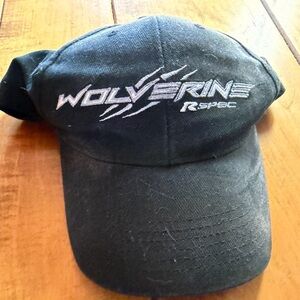 Wolverine Yamaha Black Cap with Red Embroidered Logo